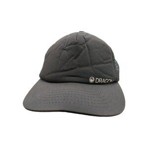 Dragon Brand Black Hat Adjustable Strapback Mesh